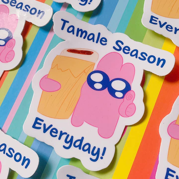 Autocollant Saison des Tamales Tous les Jours pour la vente par SadinYellow