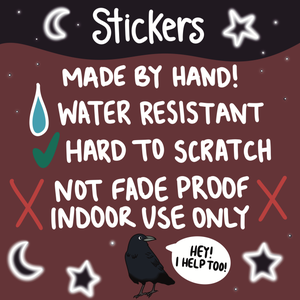 Amanda Eiden - Wholesale Sticker - Night Owl - Vinyl Sticker1