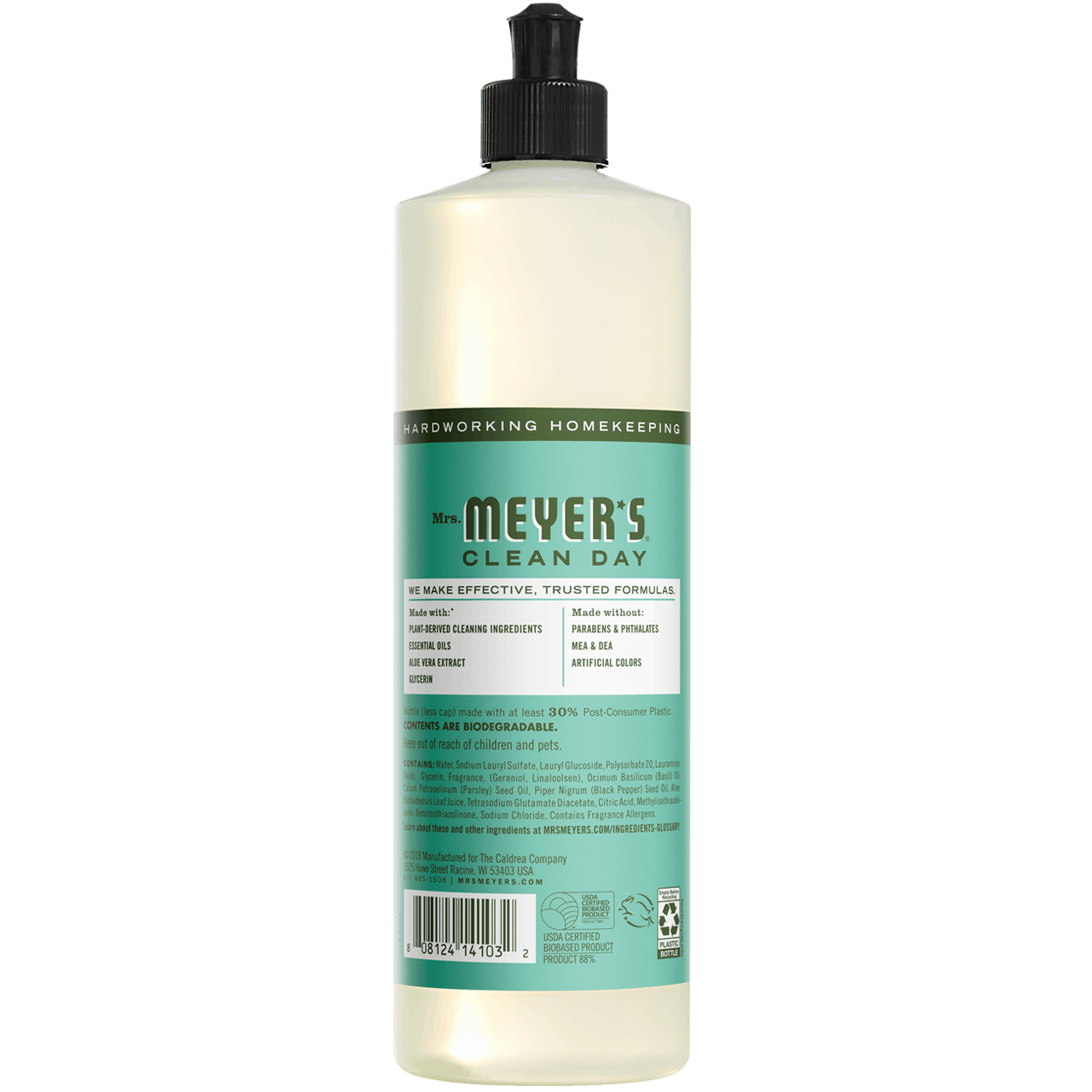 First Choice Buying - Wholesale Dish Soap - Mrs. Meyer's Clean Day Liquid Dish Soap, Basil, 16 Oz1