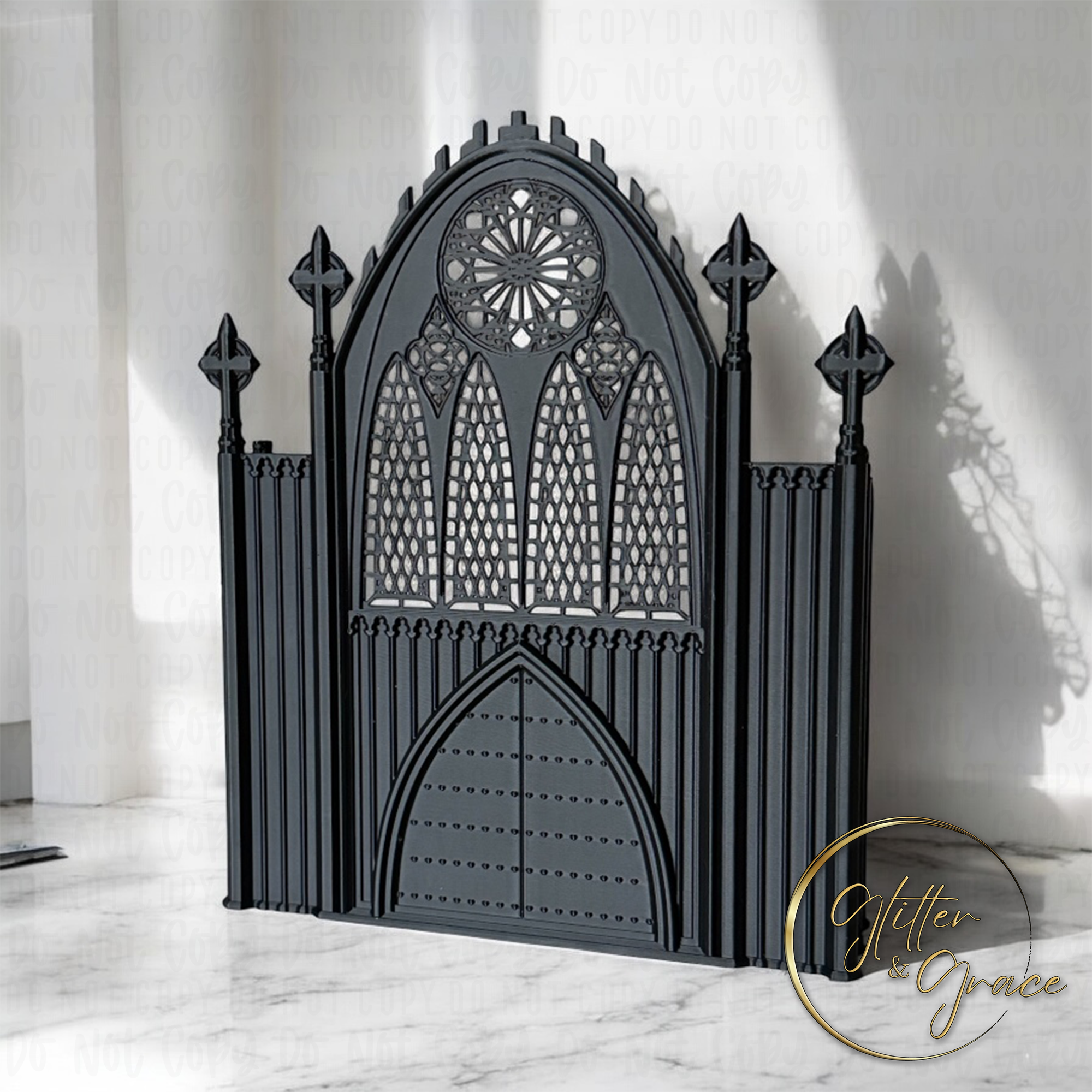 Glitter And Grace, LLC – wholesale Dekorativt bordsobjekt – Gotisk katedral0