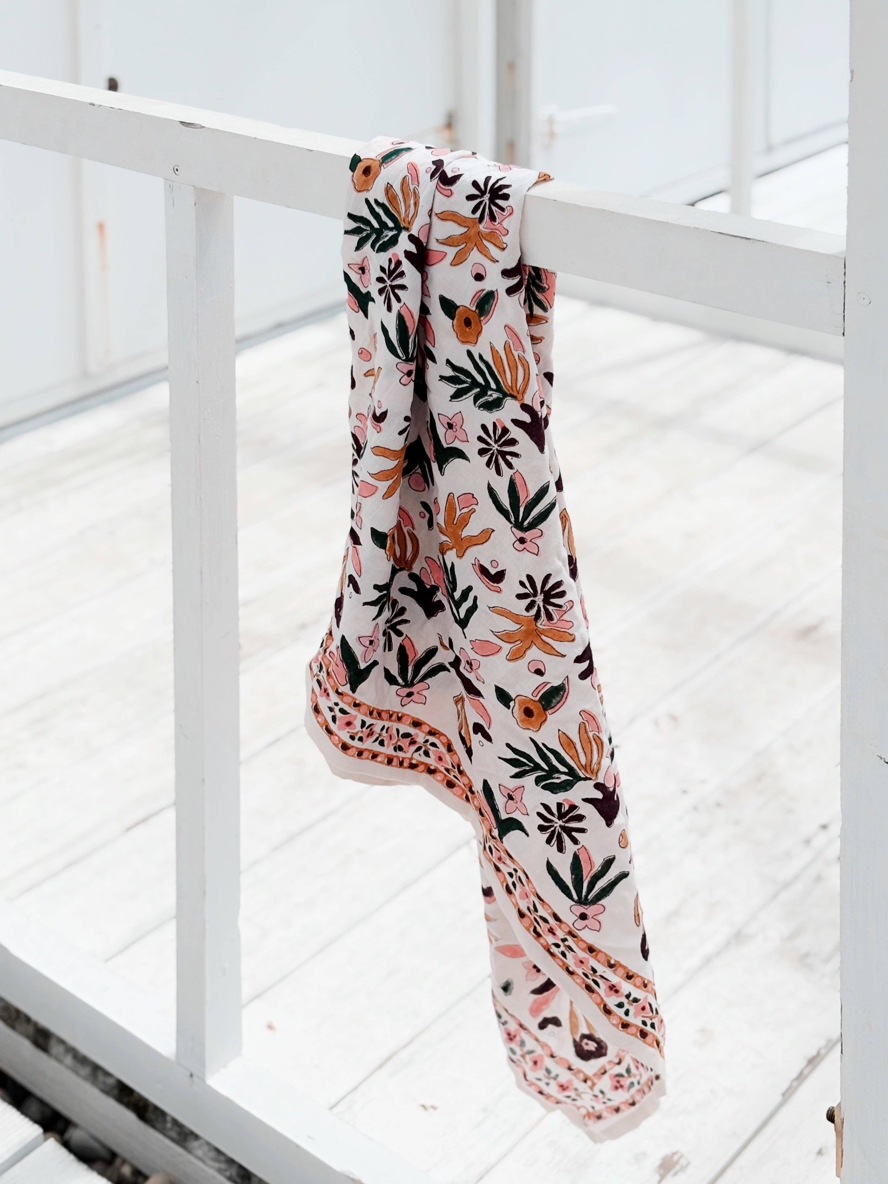 Maison Augustin – Großhandel Schal – Damen – Matis Coral Erwachsenenschal 100 x 100 cm2