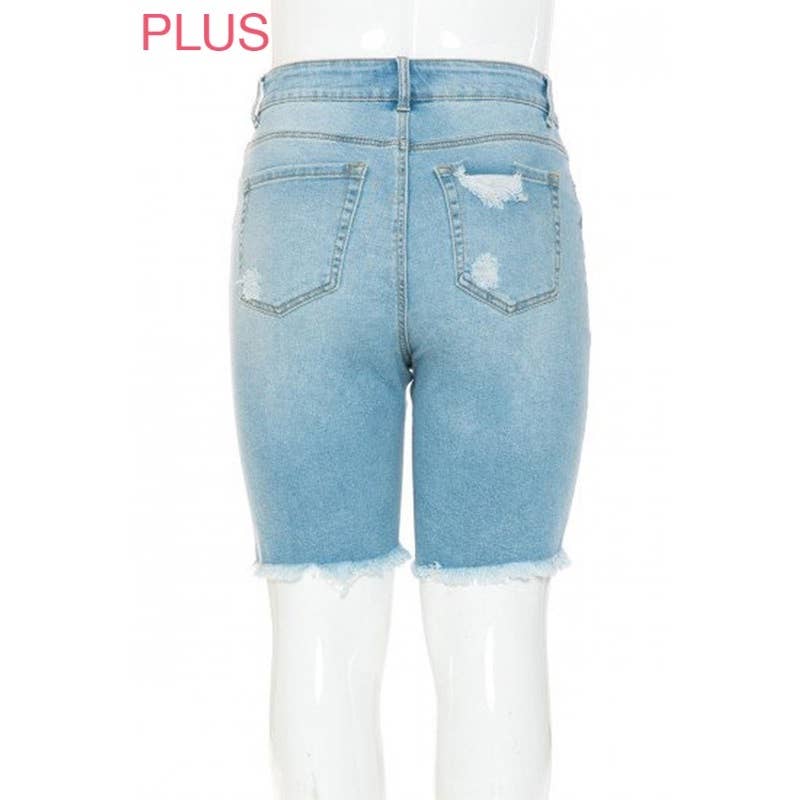 Paperdoll - Wholesale Shorts - Women's - PLUS AUTHENTIC DECONSTRUCTED BF BERMUDA5