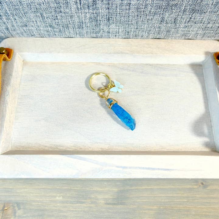 BlueButterflyBazaar - Wholesale Keychain - Women's - Blue Ben Solo and Blue Butterfly Kyber Crystal keychain Star Wars, unique gift, collectable.