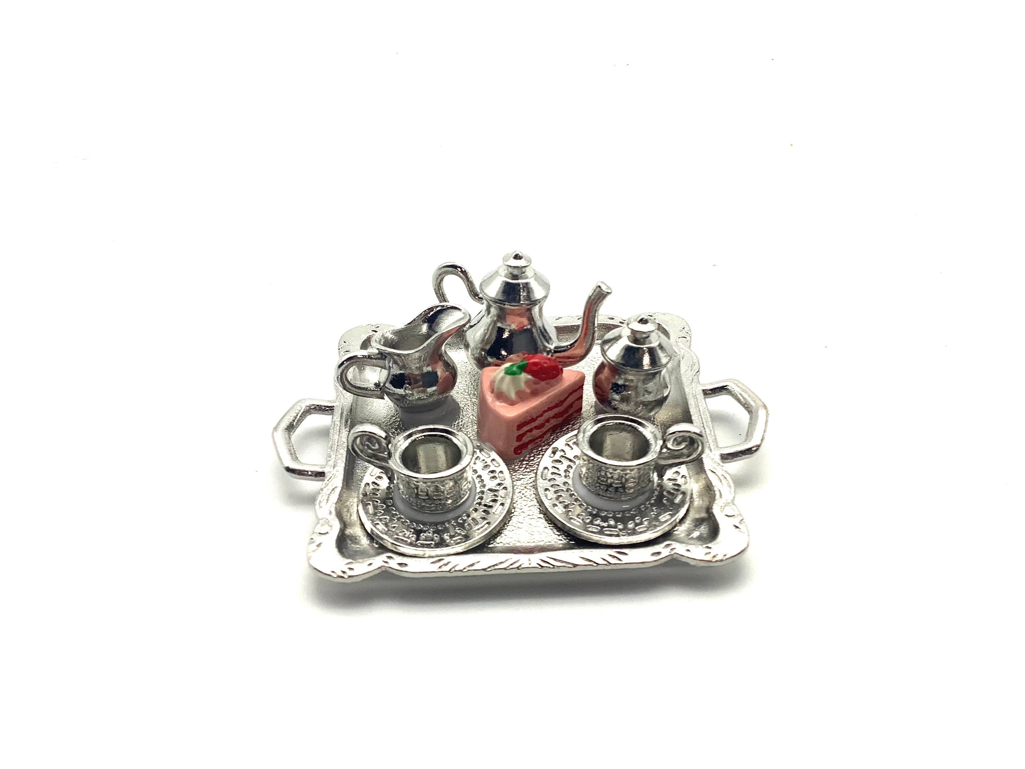 All Little Cute Things - Wholesale Ornament - Afternoon Tea Set with Tray Ornament, Holiday Decor3