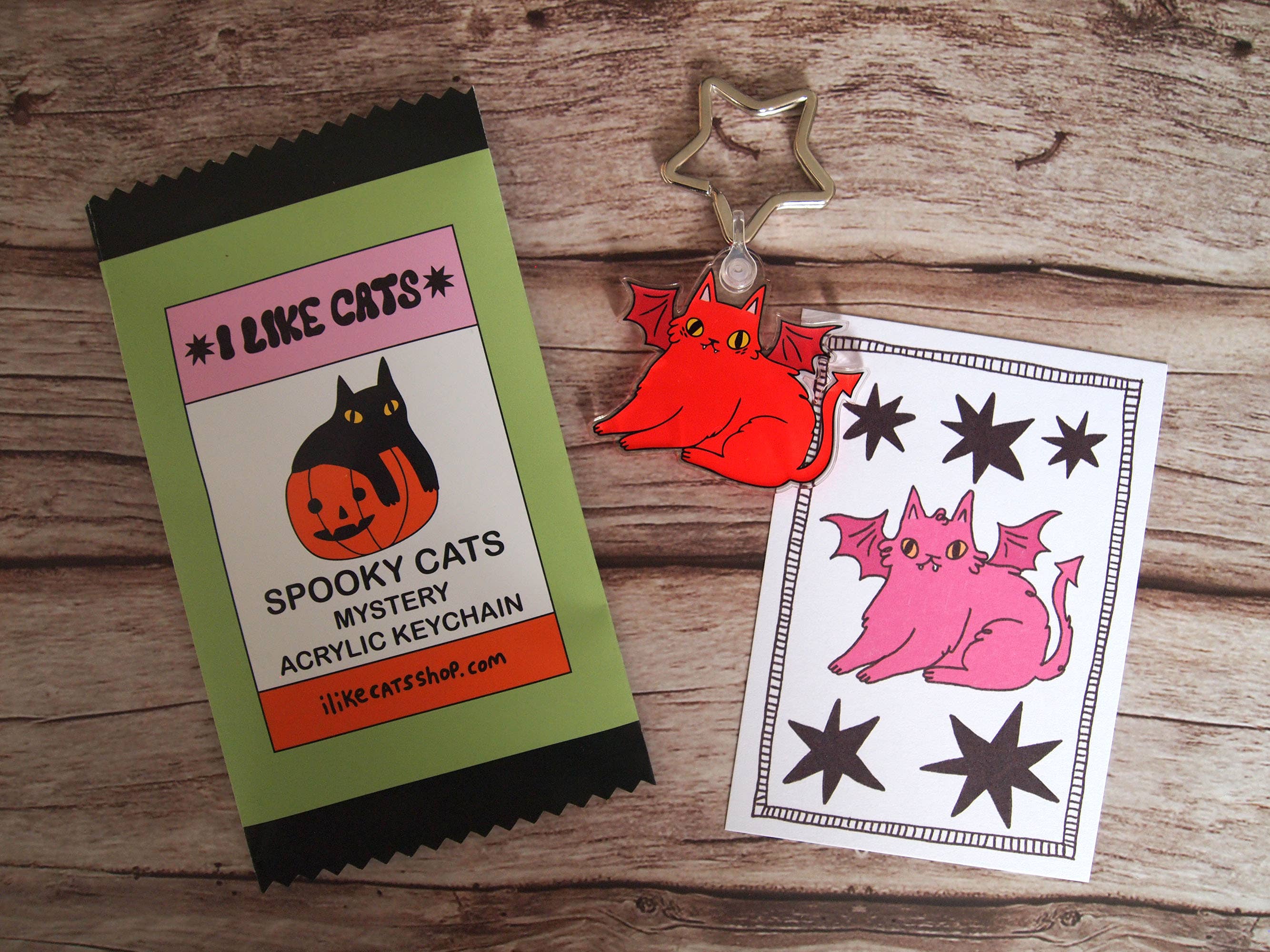 I LIKE CATS - Venta al por mayor Llavero - Mujer - Llavero de gato de Halloween en bolsa sorpresa. Encanto de bolsa misteriosa.5