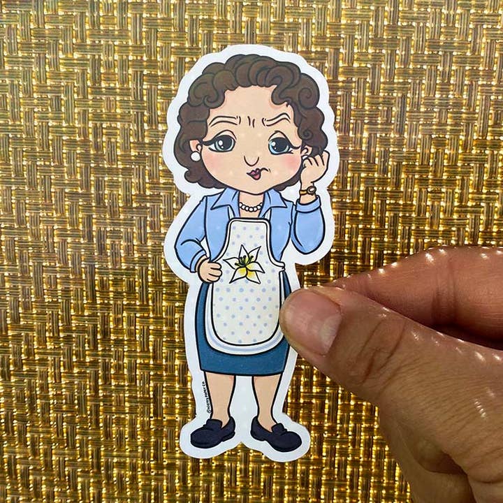 Bitter faster - Handritad vattentät vinylklistermärke för wholesale av NERDY PAPER CO.