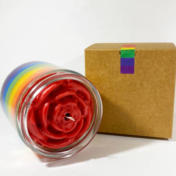 PRIDE Celebration Candle - Eco-Friendly, 12oz for wholesale by Multifaceted™ Artisan Candles