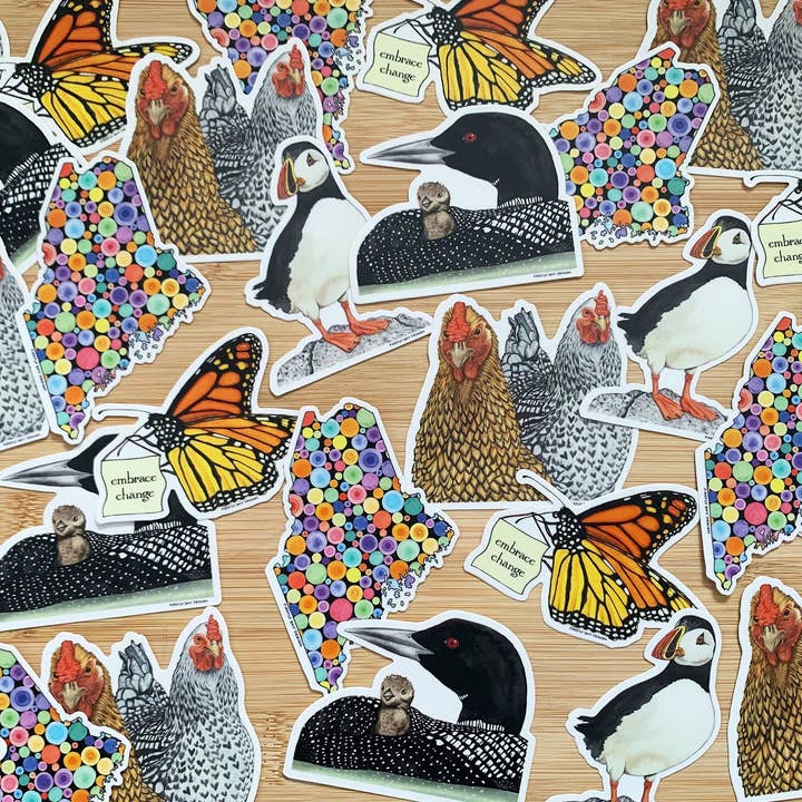 Firefly Sky Design - Wholesale Sticker - NEW! Maine Sweet Maine Die Cut Vinyl Sticker2