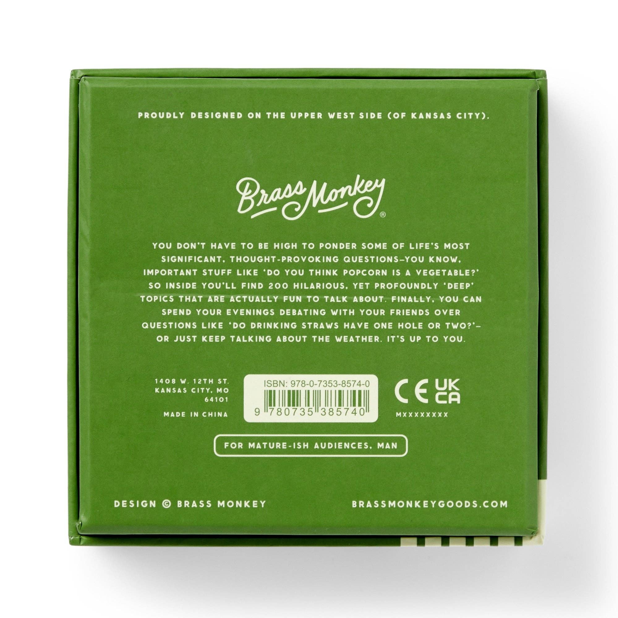 Chronicle Books - Wholesale Card Game - Brass Monkey Stoner Thoughts Conversation Starters2