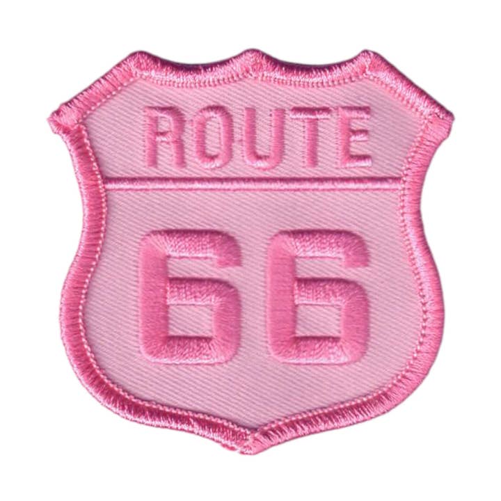 Toppa ROUTE 66 Rosa su Rosa - 6876-56 per la vendita all'ingrosso da parte di Happy Wood Products