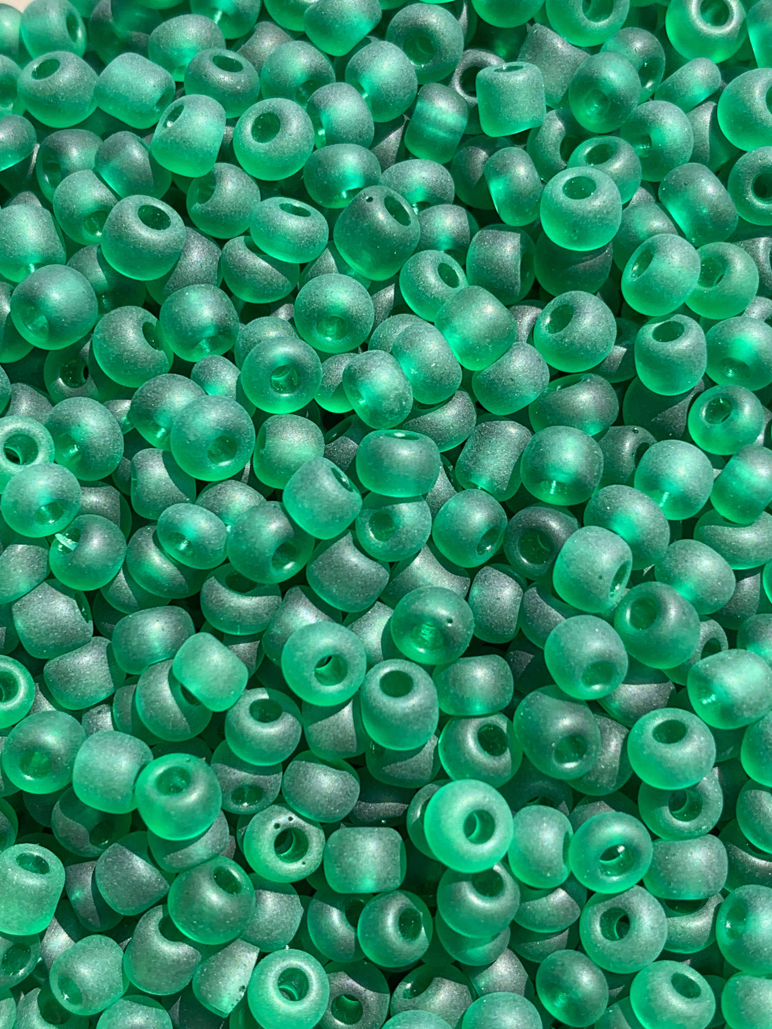 MaddieMayShop - Venta al por mayor Cuentas - Perlas de semillas 6/0, perlas de semillas a granel, perlas de vidrio esmerilado de 450 gramos34