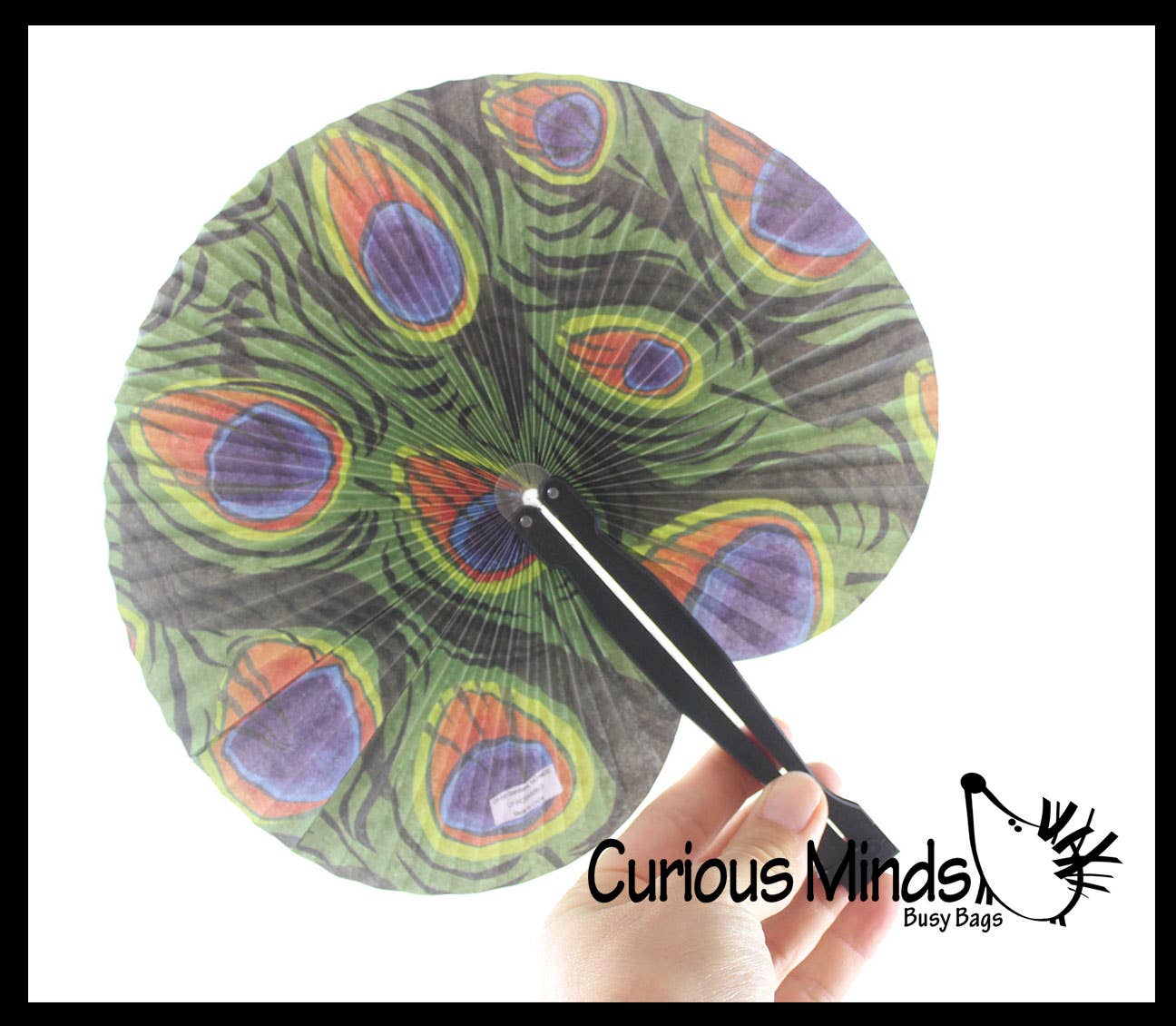 Curious Minds Toys - Wholesale Handheld Folding Fan - 1 Folding Pocket Fan-Classic Mini Handheld Paper Fan Compact3