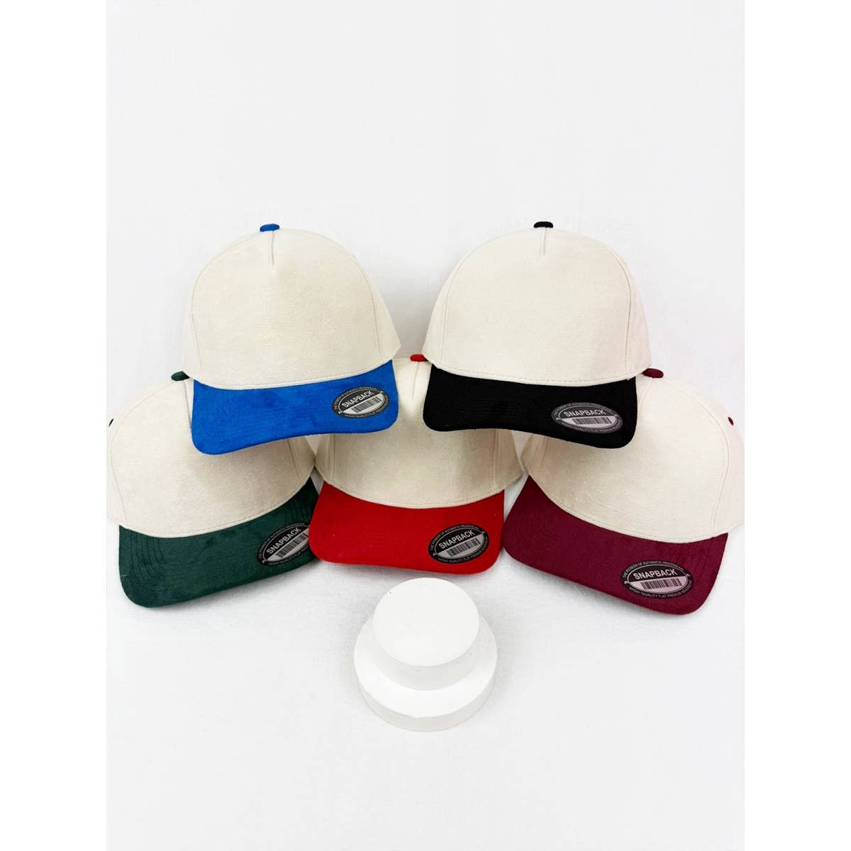 Love and Repeat - Wholesale Baseball Cap - Unisex - Two Tone Faux Suede Snap Back Baseball Cap8