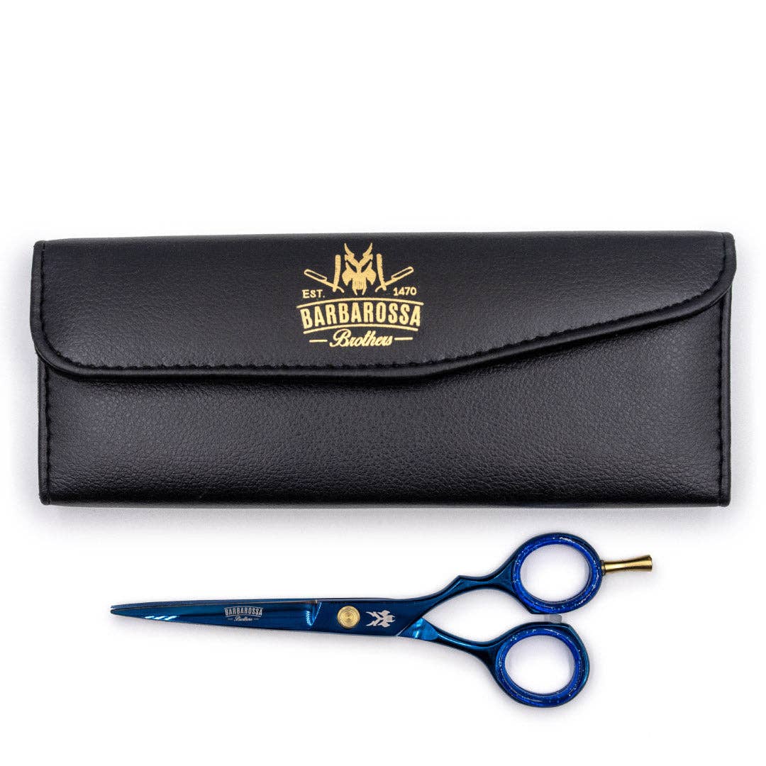 Barbarossa Brothers Online - Wholesale Scissors - Japanese Steel 6" Cutting Scissors - Electric Blue1