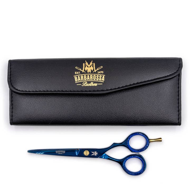 Barbarossa Brothers Online - Wholesale Scissors - Japanese Steel 6" Cutting Scissors - Electric Blue1
