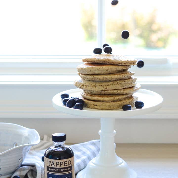 Tapped Maple Syrup, LLC - Wholesale Maple Syrup - Blueberry Infused Maple Syrup - Half-pint (8 fl oz)1