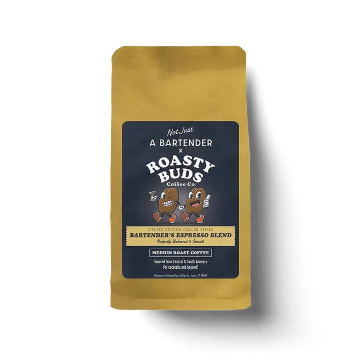 Espresso Blend – Barista Kvalitet Hele Bønner (12oz) for engroshandel hos Roasty Buds Coffee Co.