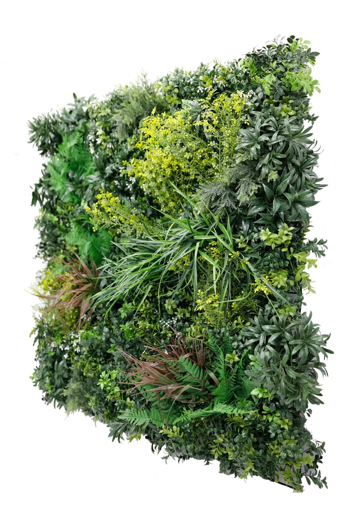 Designer Plants - Wholesale Artificial Plant - Tropical Vibe Artificial Vertical Garden / Green Wall Panel 35" x 35" UV Resistant (Fire Retardant)0