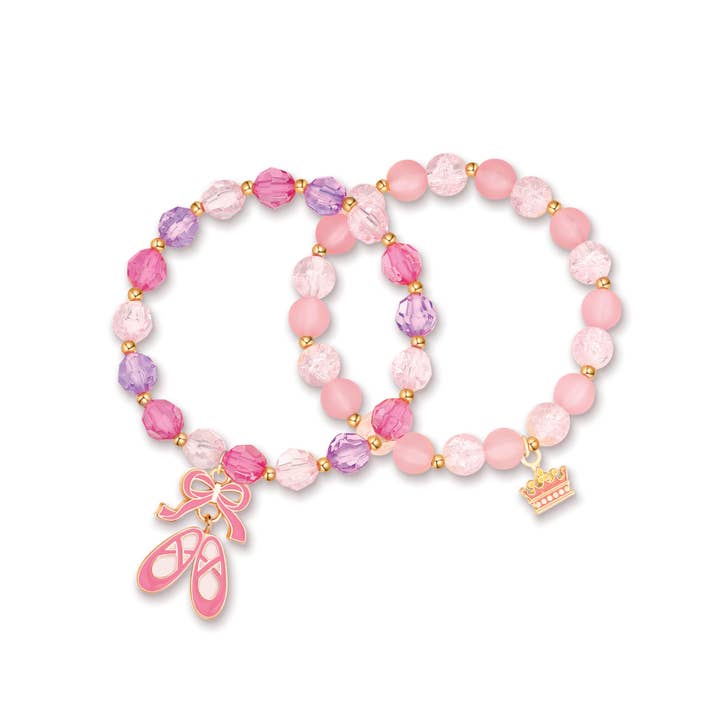 Girl Nation - Vente Bracelet de perles – enfant - Bracelets Duo Chéri - Princesse de Ballet
