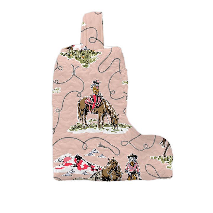 Sierra Cowgirl Rose Gewatteerde Laarzentas voor wholesale door Ida Mae Home