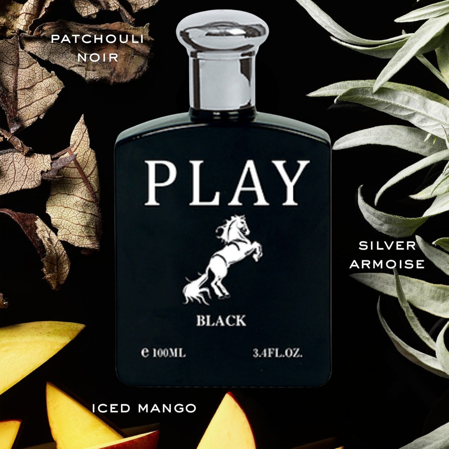 Inspire Scents - Wholesale Perfume/Eau de Toilette - Play Black Cologne for Men 3.4oz/100ml EDT, Fragrance for Me2