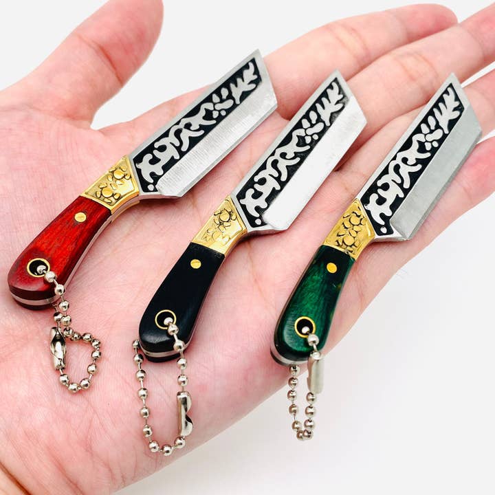 Wooden Handle Mini Knife with Cover for wholesale by Mio Queena