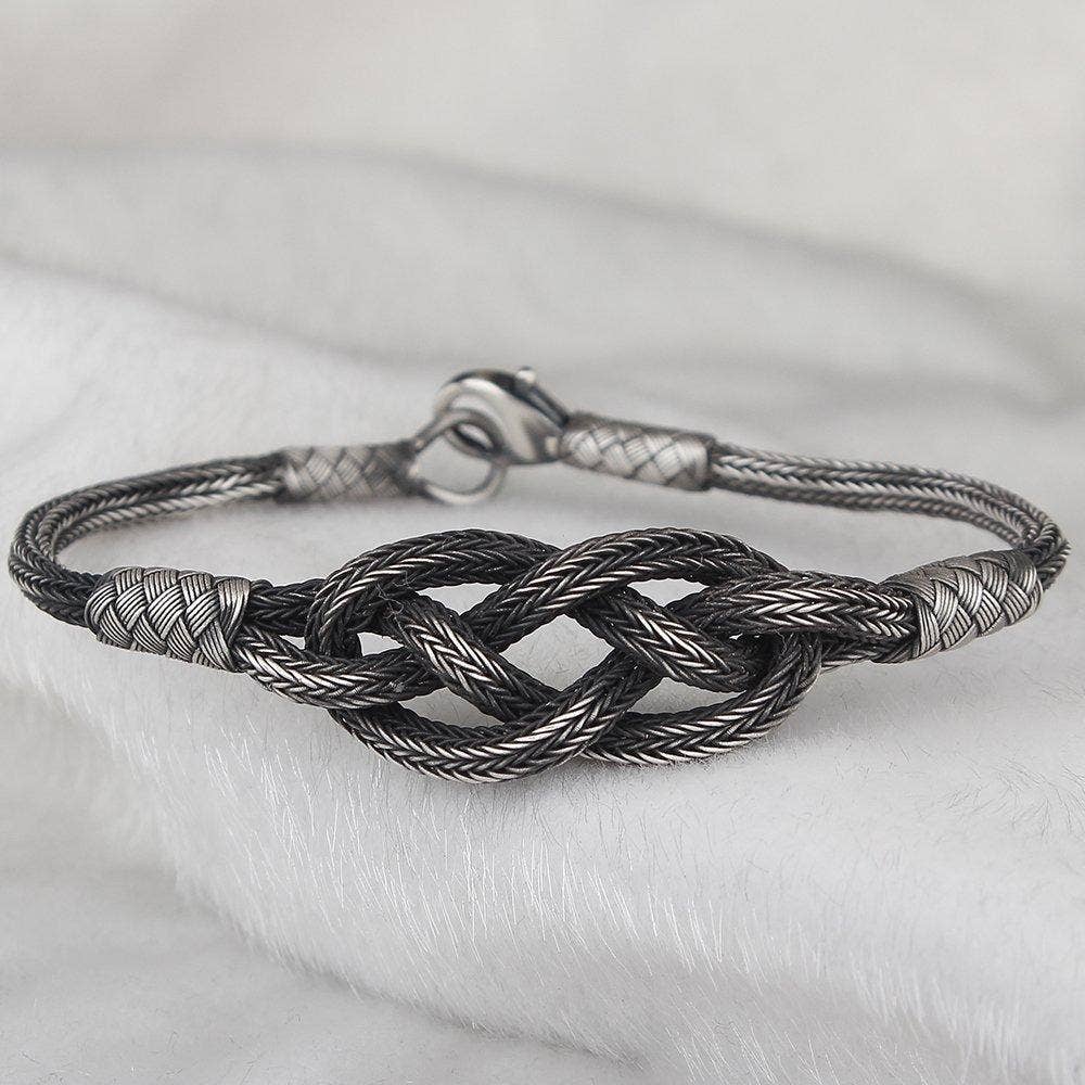 Ephesus Jewelry - Wholesale Jewelry - Men's - Infinity Knot Mens Bracelet In Sterling Silver1