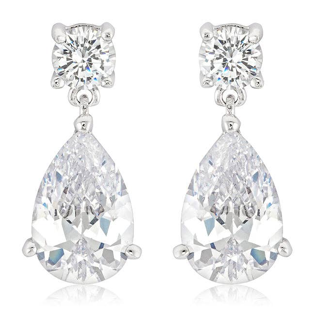 Elegant Cubic Zirconia Drop Earrings for wholesale by JGoodin