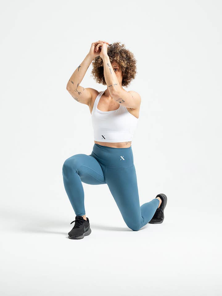 CREXANS - Wholesale Athletic/Lounge Leggings - Women's - Athletic HW Leggings in Steel2