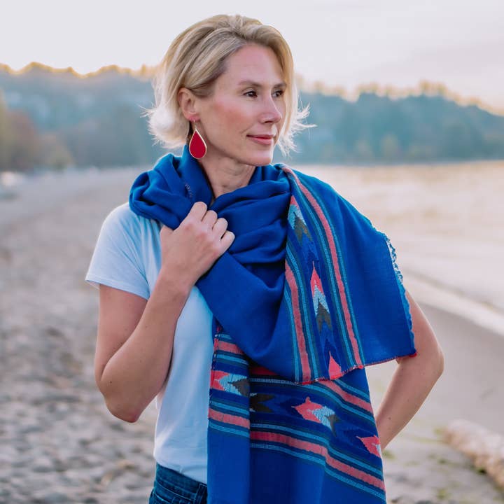 Fine Wool Shawl "Manali Collection" for wholesale by Marigold Collective