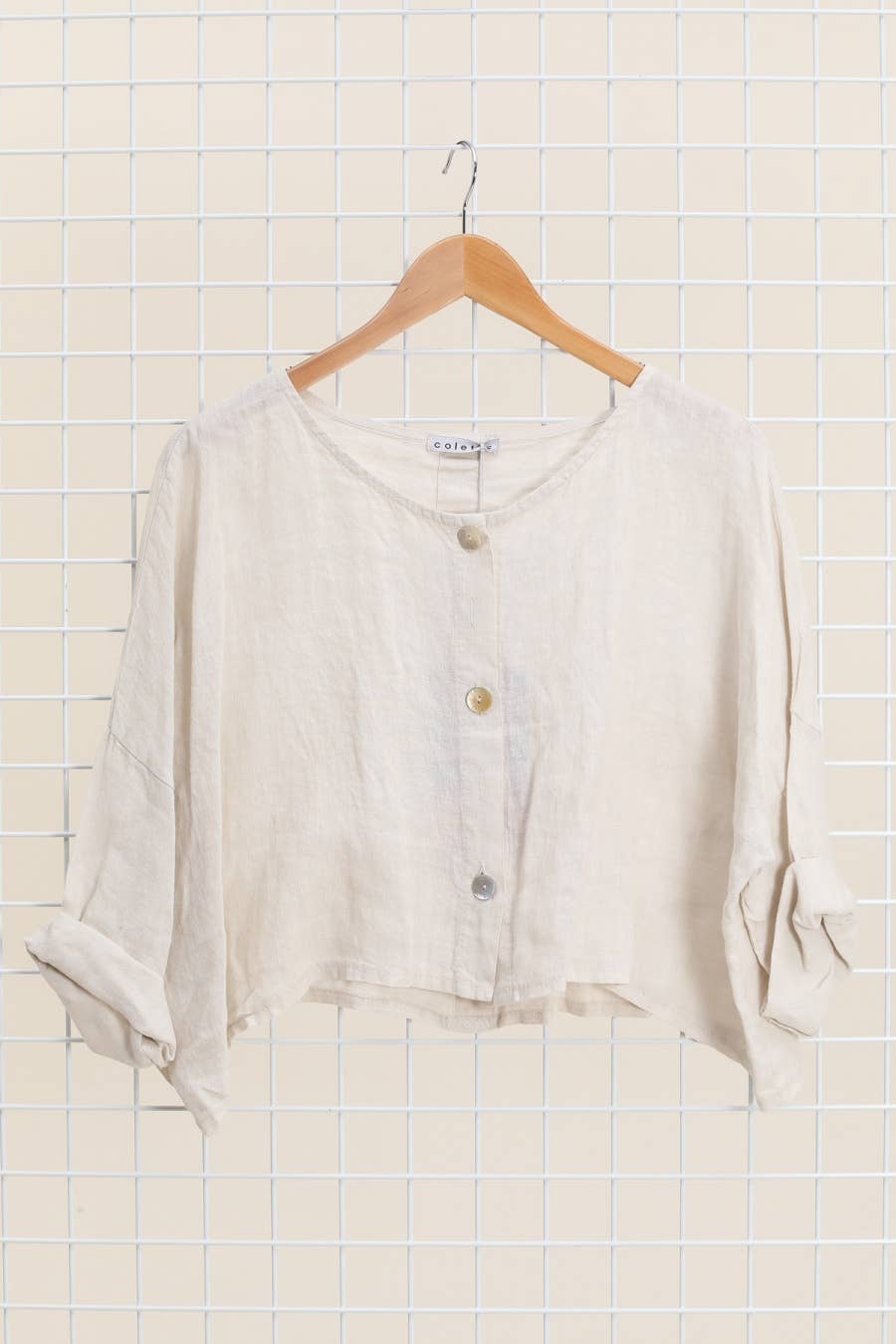 la maison des fibres naturelles - Wholesale Jacket - Women's - 3/4 sleeve linen jacket 906 100% linen10