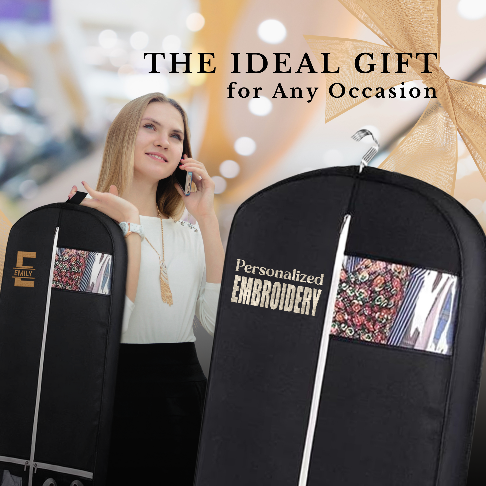 Gradzo – wholesale Garment bag – unisex – Personalized Garment bag for Clothes - 43"8