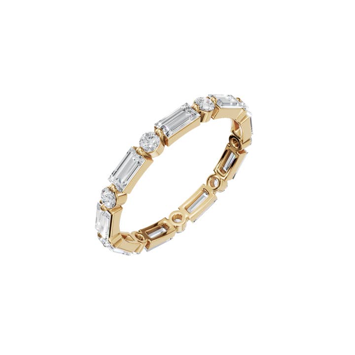 PureYou Jewelry - Wholesale Wedding Band/Ring - 14K Gold Diamond Wedding Band, Diamond Eternity Ring10