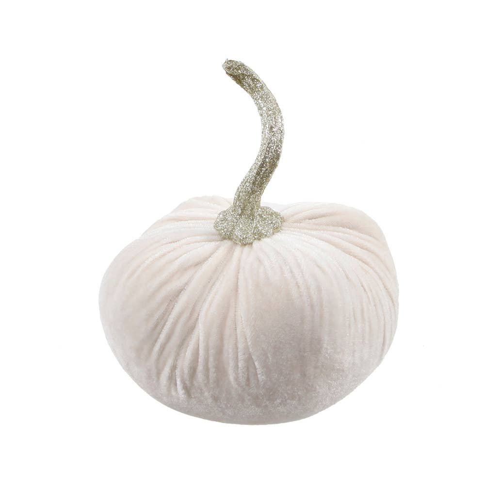 Flora Bunda Inc – Großhandel Tischdeko – Samtkürbis-Dekoration mit goldenem Stiel4