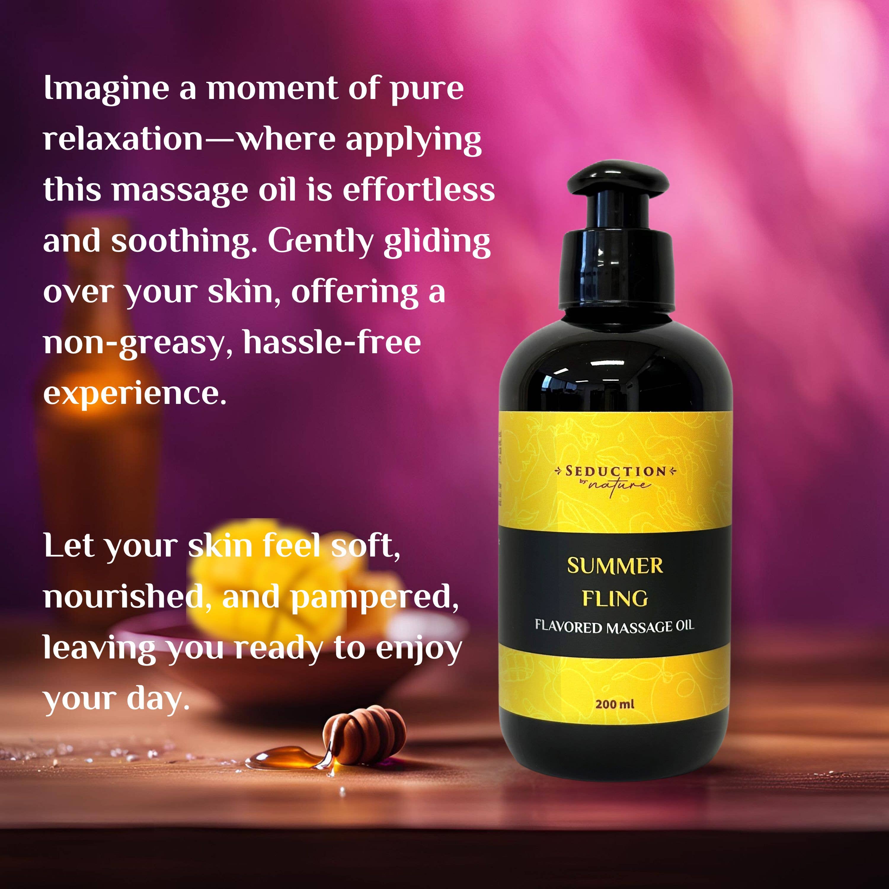 Seduction by Nature - Wholesale Massage Oil/Gel - Summer Fling - Kissable Massage Oil9