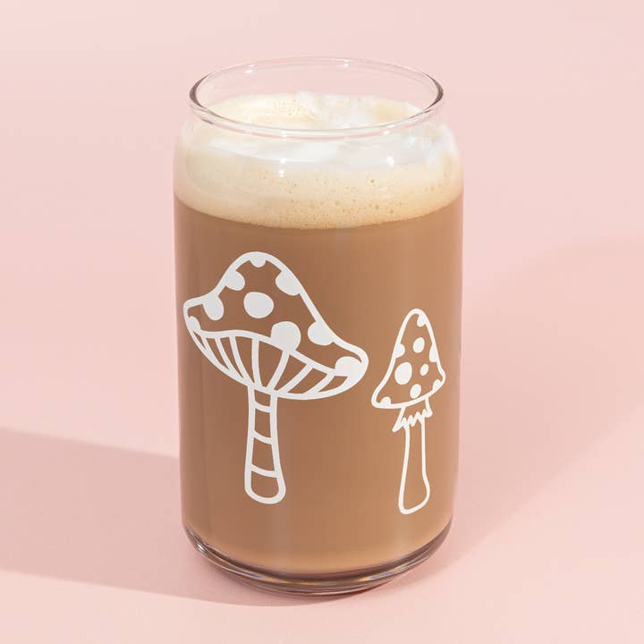 Glass Cup Mushroom Print for wholesale by One Oliver