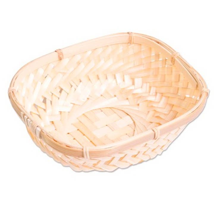 Ethike.eu - Wholesale Basket - Natural rounded corn basket, 6 pieces, 16x12x5.5cm1
