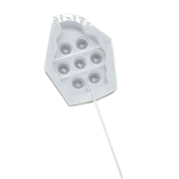 Flexarte USA – wholesale Chocolate/candy mould – Flat Cupcake shaped Pop it Lollipop Silicone Mold for Cakes Cupcakes decorating Fondant Isomalt Baking Mold Chocolate Candy Mould DIY Fidget1