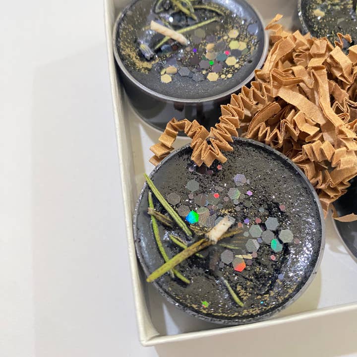 Raven’s Hearth - Wholesale Tea Light Candles - Protection Tealight Candles | Sandalwood | Vegan1