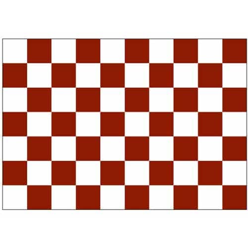 Rutig Maroon/Vit 5'x3' för wholesale av Worldwide Flags Ltd
