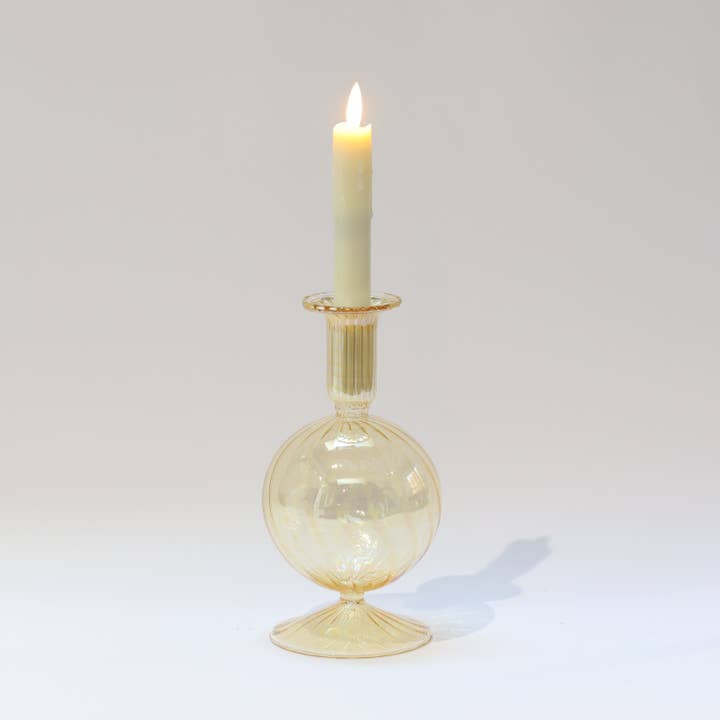 Dandarah (Ships from USA) - Wholesale Vase - Blown Glass Vase - Bauble Yellow3