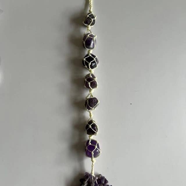 Amethyst Stone Pendant 30cm for wholesale by Esoterica Arte