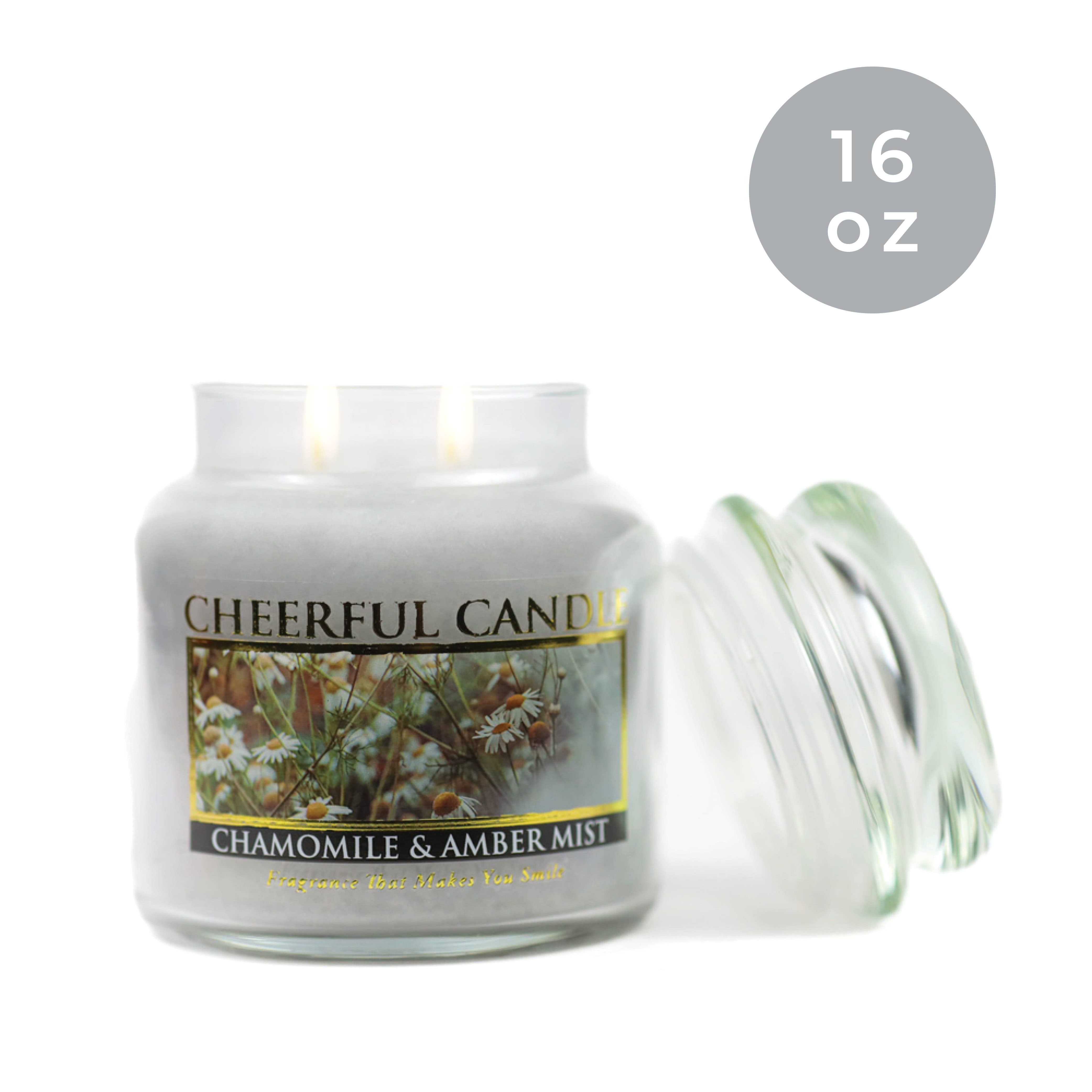 A Cheerful Giver – wholesale Burkljus – Cheerful Candle (453 g) – kamomill och ambermist1