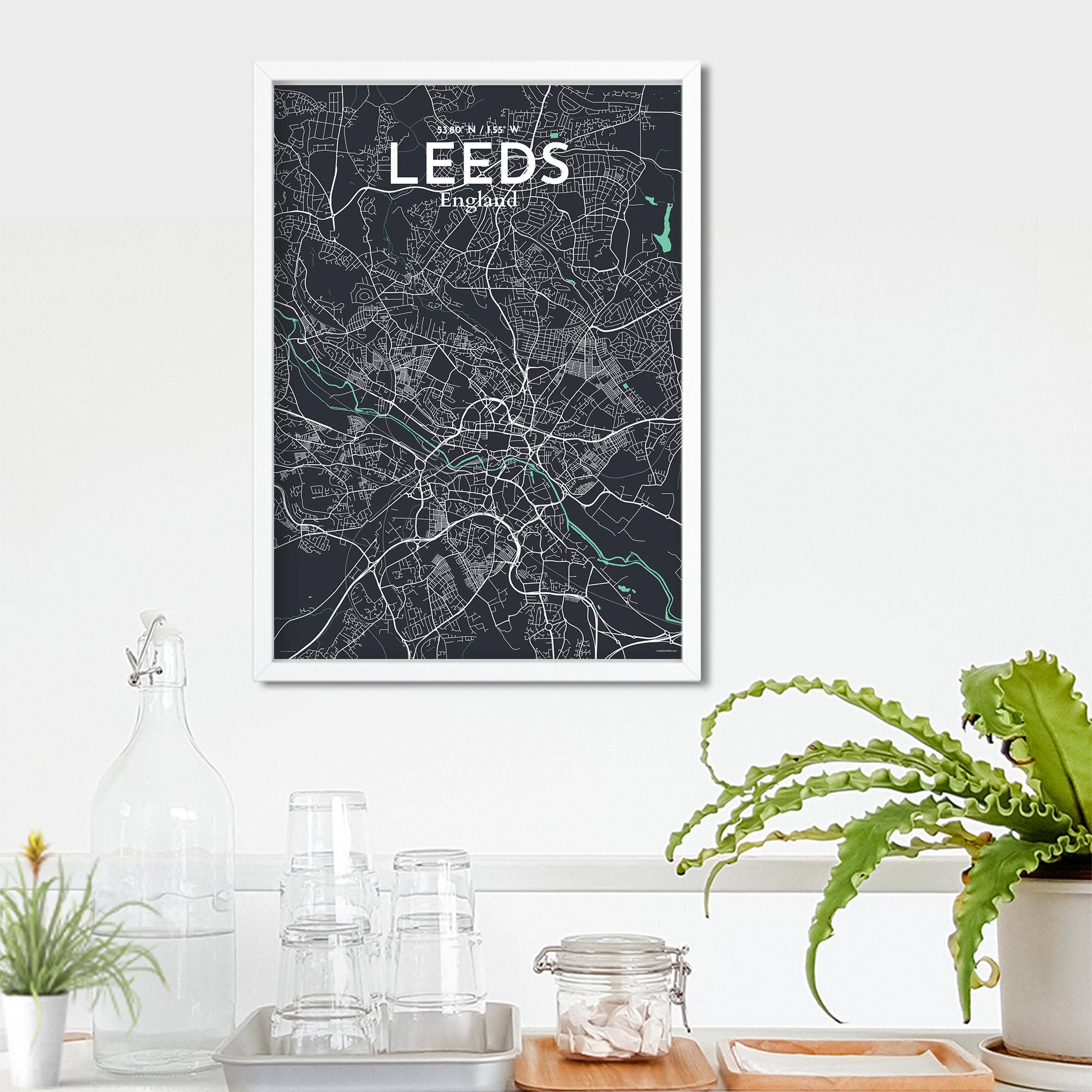 OurPoster.com – wholesale Poster – Leeds karta affisch159