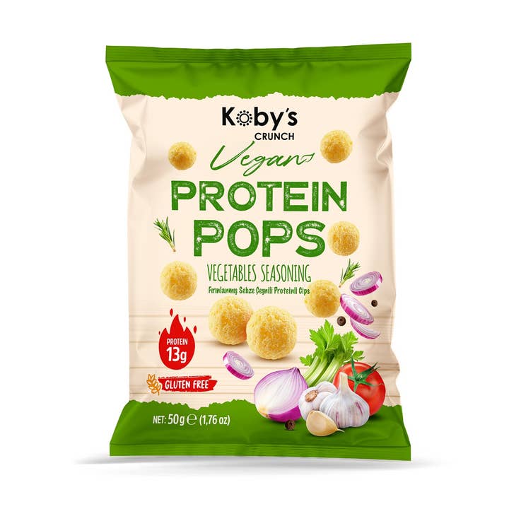 Koby’s Crunch Protein Pops Vegetables Oven Baked,13g Protein for wholesale by NOVA FOODS