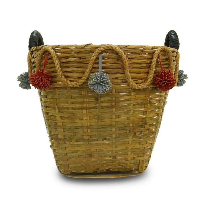 Moderner fusianischer Bambuskorb für den Großhandel von Cincinati Leather Boutique