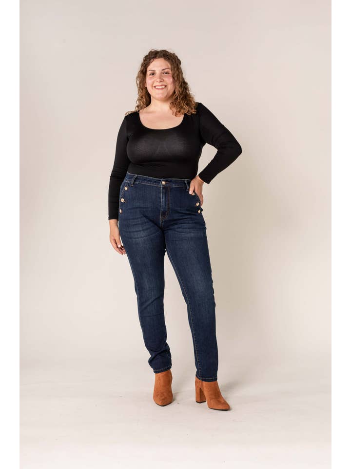 Nina Carter - Wholesale Jeans - Women's - Nina Carter curve plus size large size beautiful curve P2208