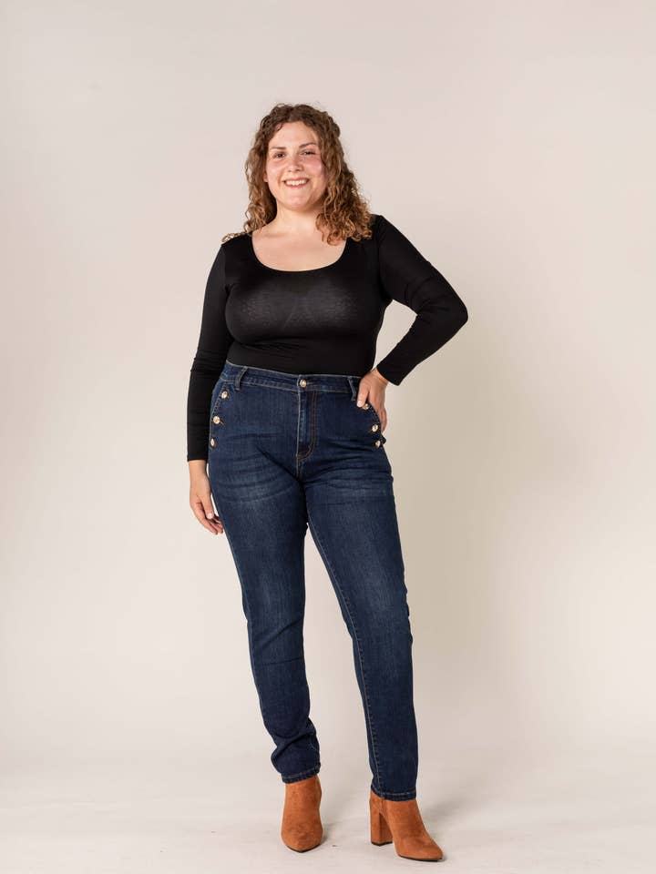 Nina Carter - Wholesale Jeans - Women's - Nina Carter curve plus size large size beautiful curve P2208
