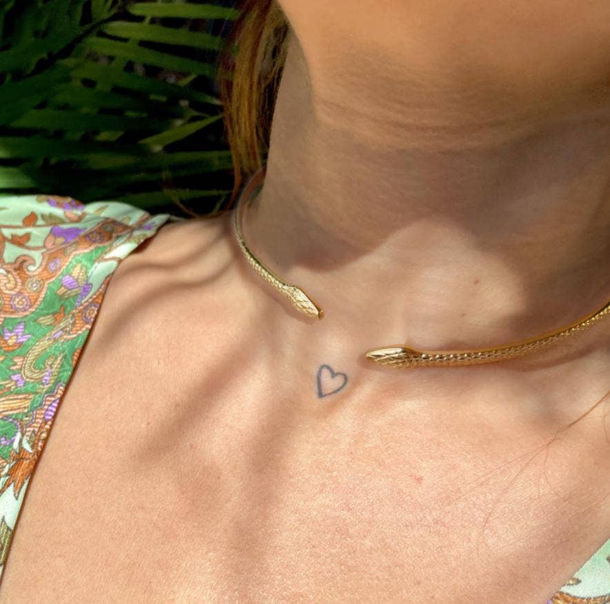 Gylden Choker YFB 005 i rustfrit stål for engroshandel på Faire1