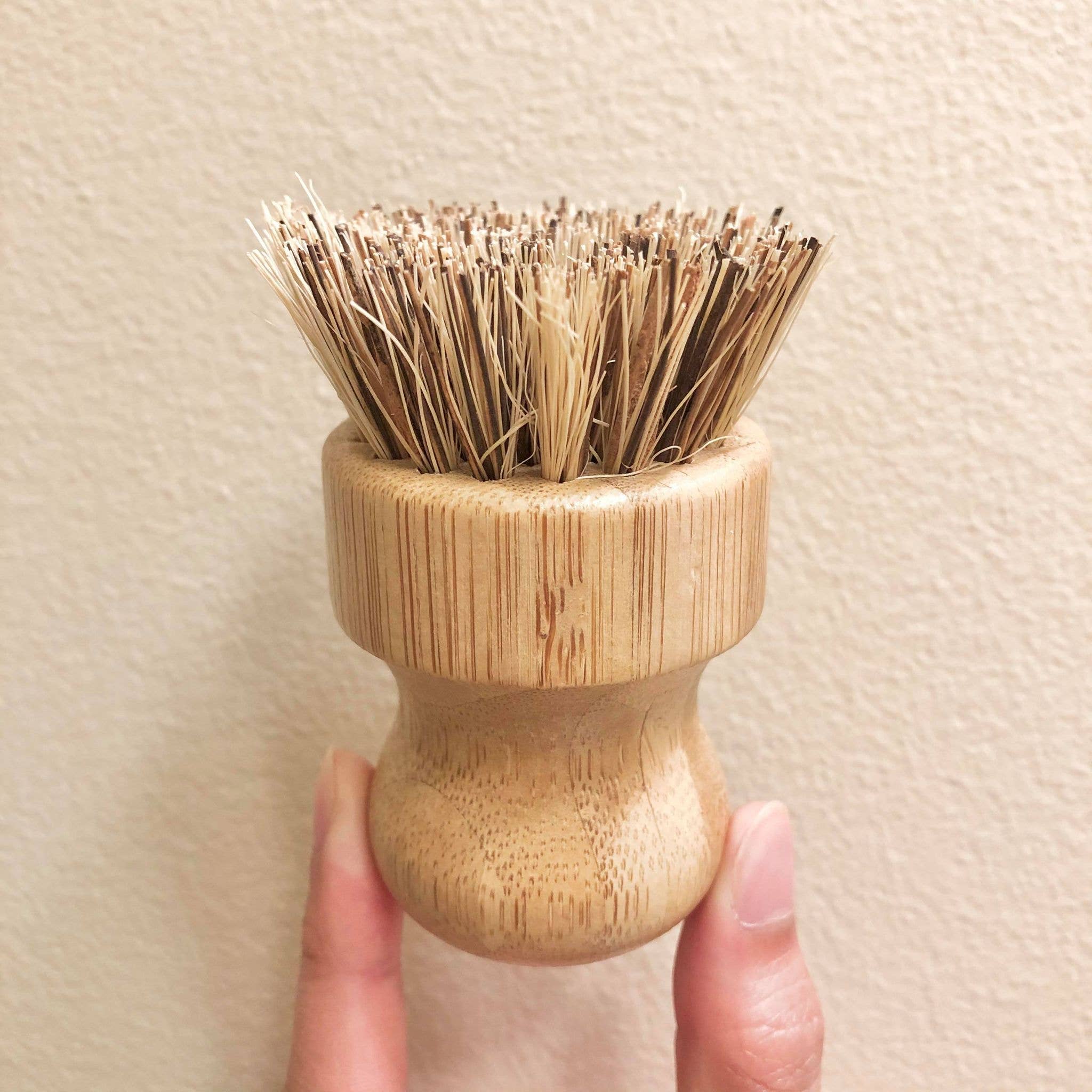 Eco Beige – wholesale Cleaning brush – Bamboo Knob Scrubber4